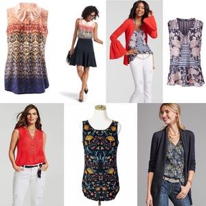 Bundle of 5 CAbi Sleeveless Tops, Blouses, Tanks Size XS